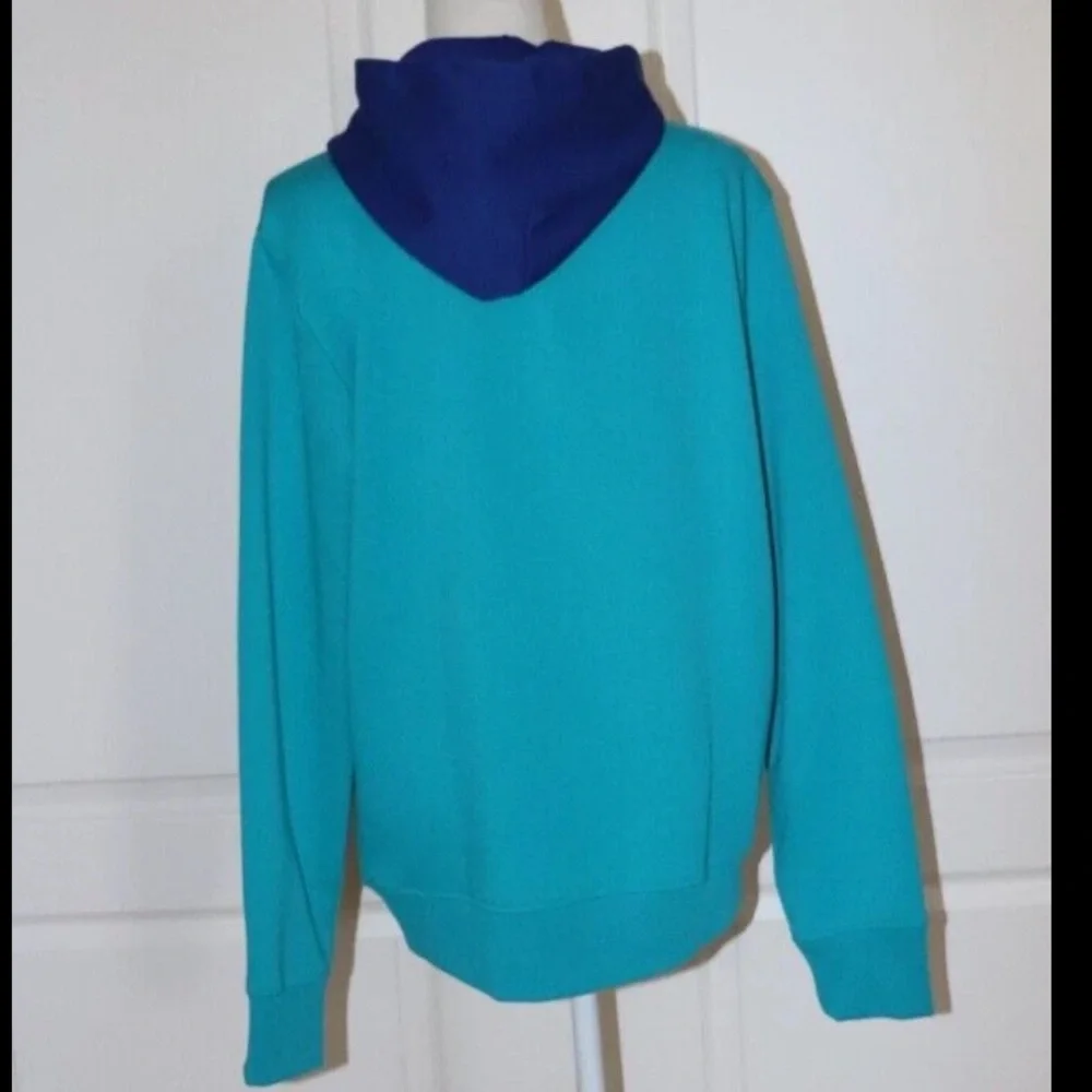 Polo Ralph Lauren Men's Spectre Hoodie Sweatshirt Deep Aqua Medium Colorblock